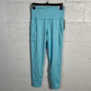 Ideology High-Waist Side-Pocket 7/8 Leggings, Aquatone S